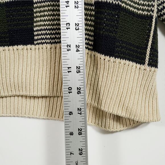 Vintage 80's Woods & Gray Knit Argyle Crewneck Sweater L - Picture 7 of 8